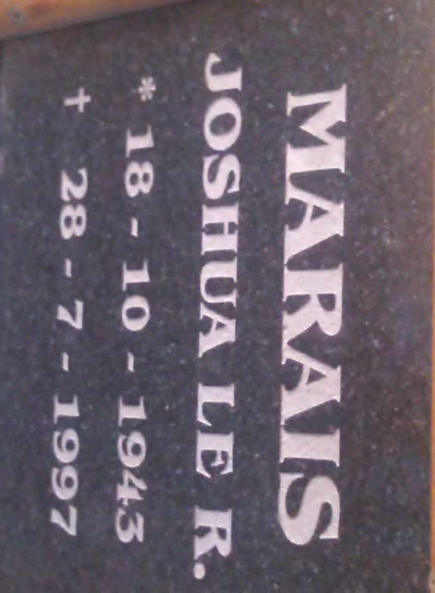 MARAIS Joshua Le R. 1943-1997