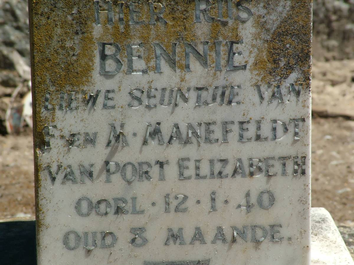MANEFELDT Bennie -1940