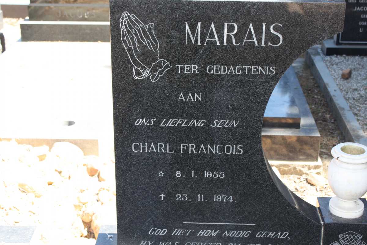 MARAIS Charl Francois 1955-1974