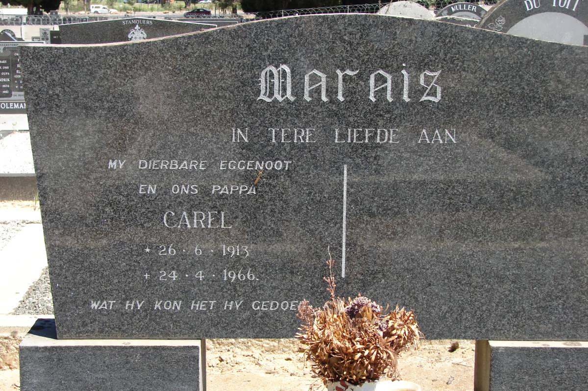 MARAIS Carel 1913-1966