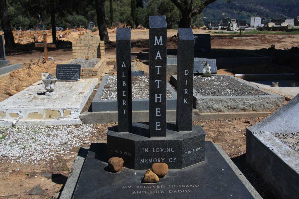 MATTHEE Albert Dirk 1926-1986