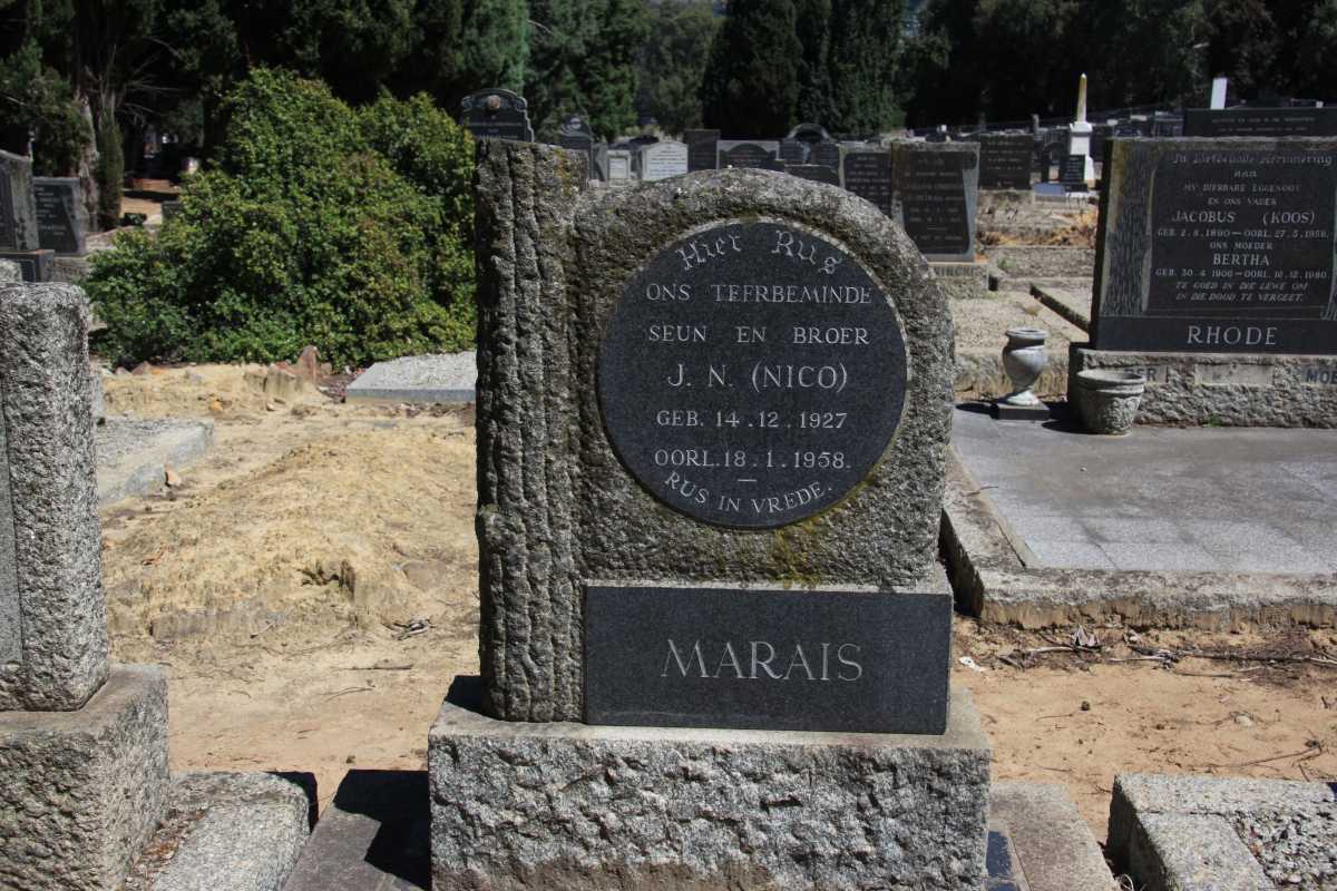 MARAIS J.N. 1927-1958