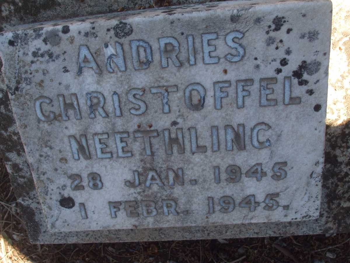NEETHLING Andries Christoffel 1945-1945
