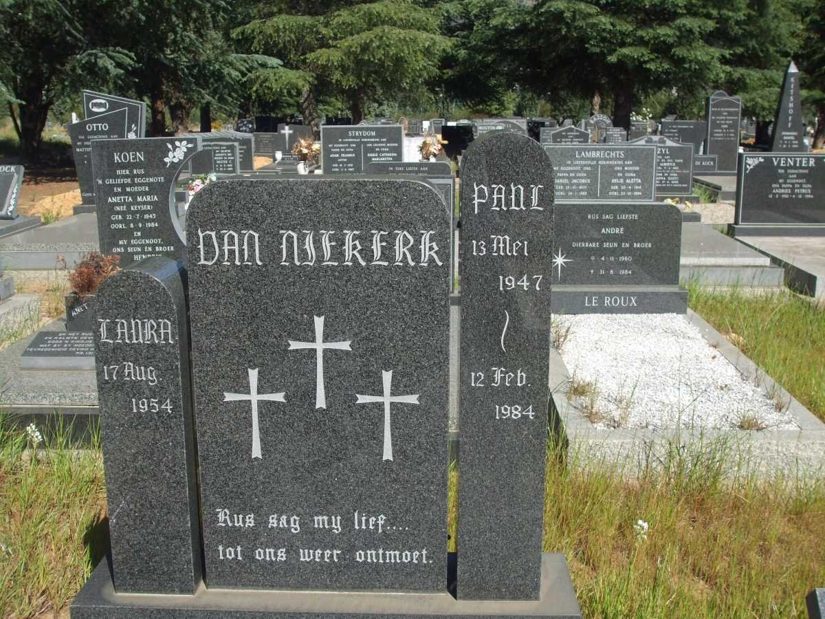 NIEKERK Pani, van 1947-1984 &amp; Laura 1954-