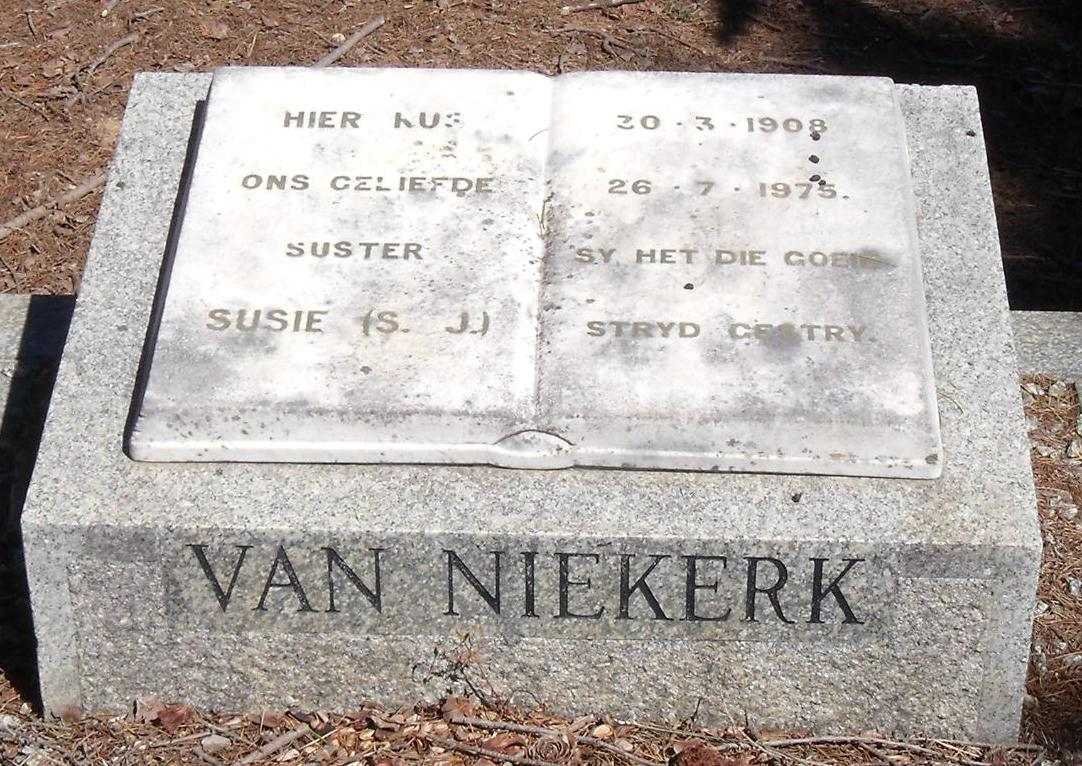 NIEKERK S.J., van 1908-1975