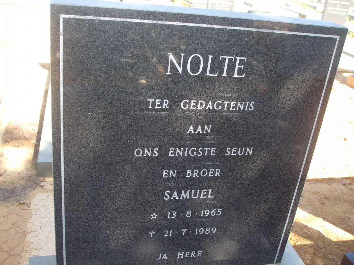 NOLTE Samuel 1965-1989