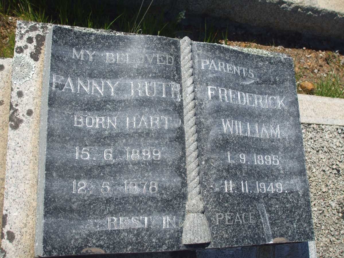 O'KENNEDY Frederick William 1895-1949 &amp; Fanny Ruth HART 1899-1978