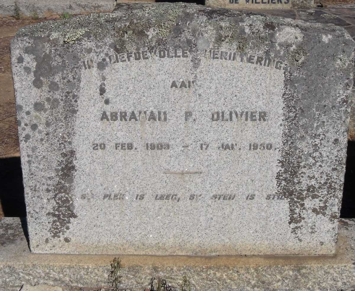 OLIVIER Abraham P. 1903-1950