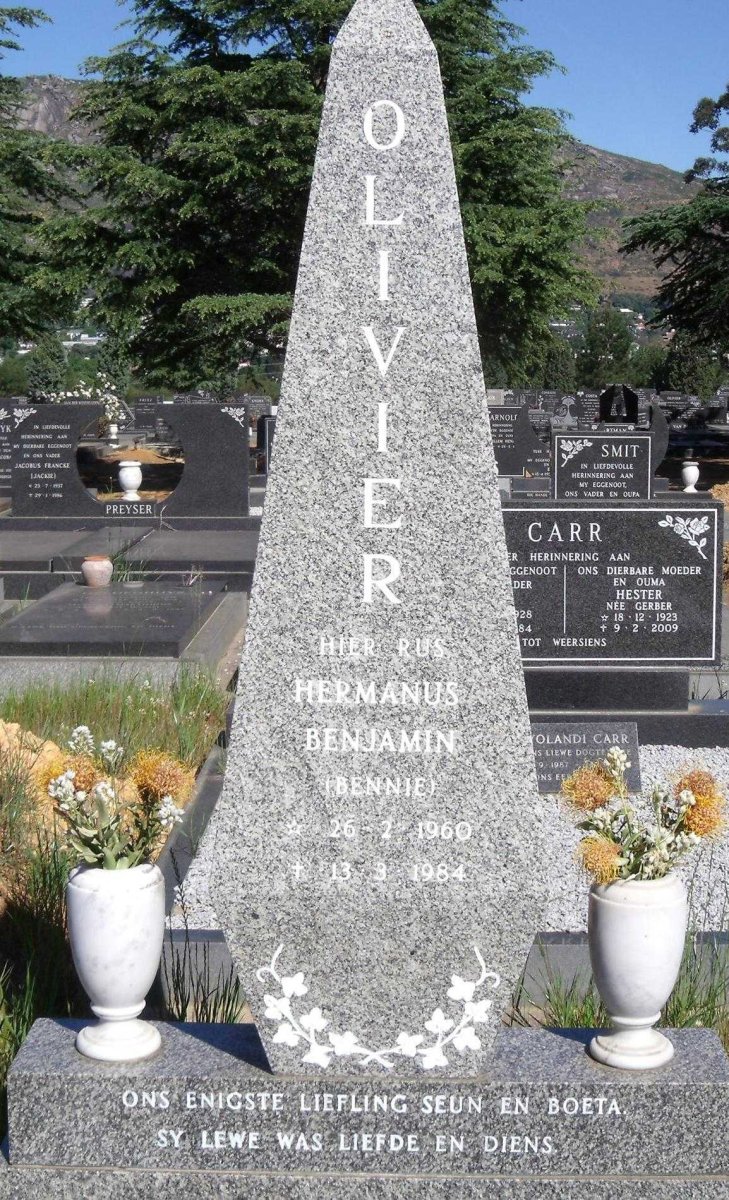 OLIVIER Hermaus Benjamin 1960-1984