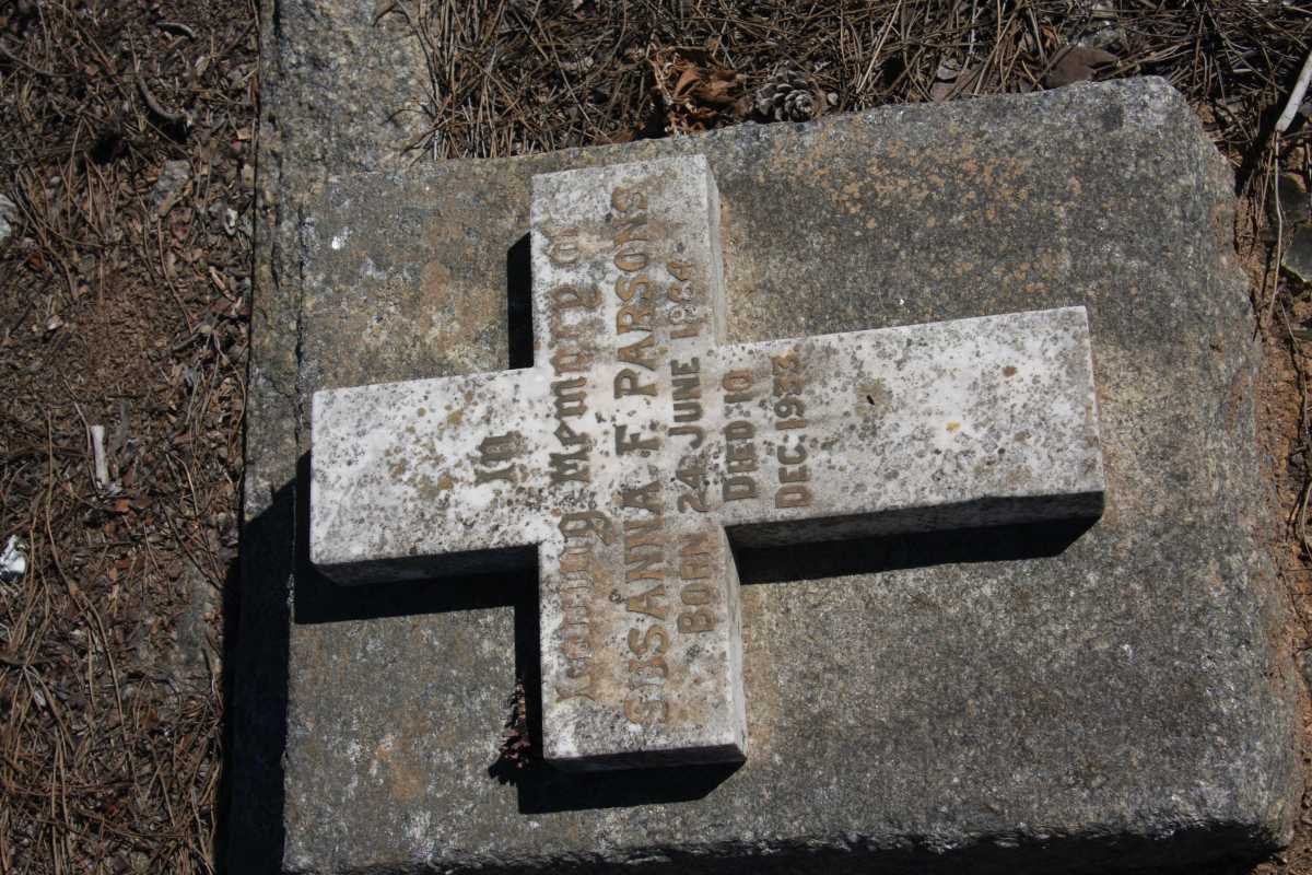 PARSONS Susanna F. 1884-1933