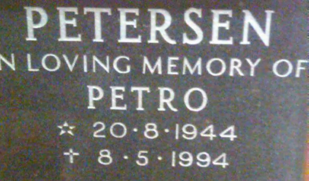 PETERSEN Petro 1944-1994