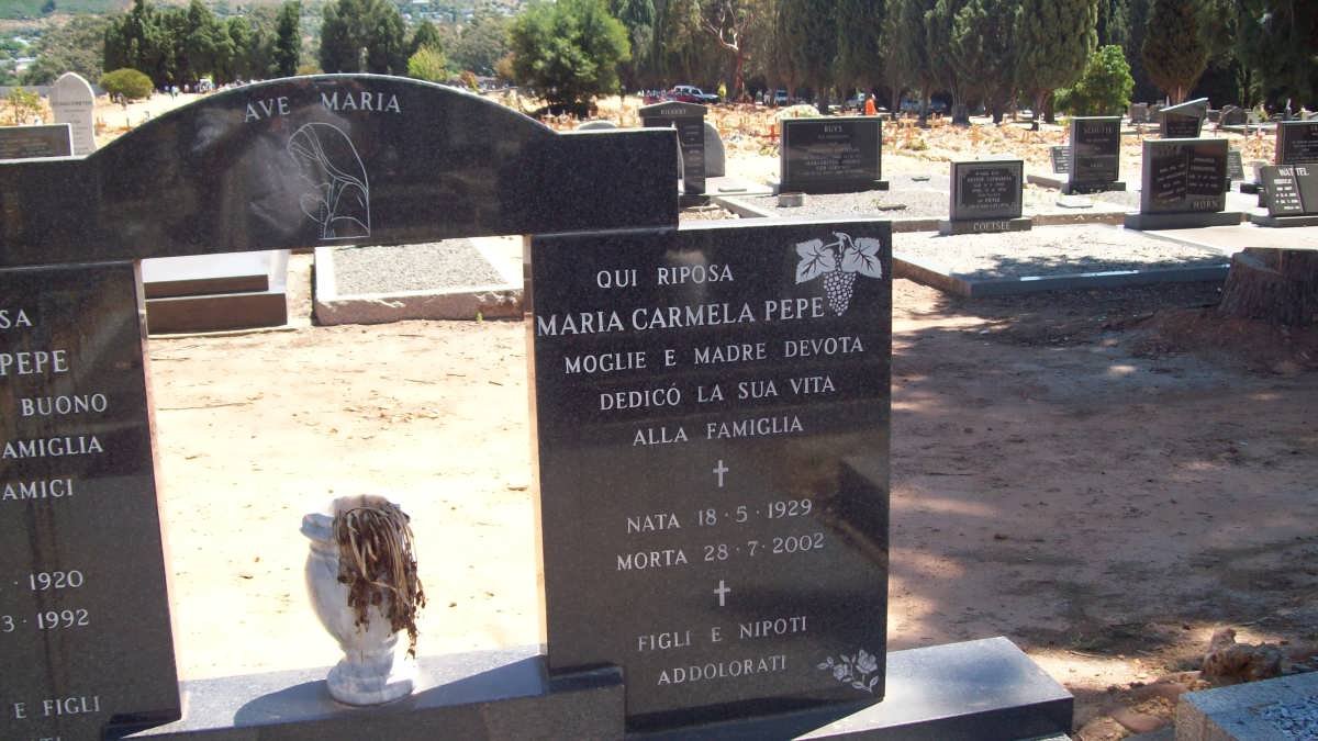 PEPE Maria Carmela 1929-2002