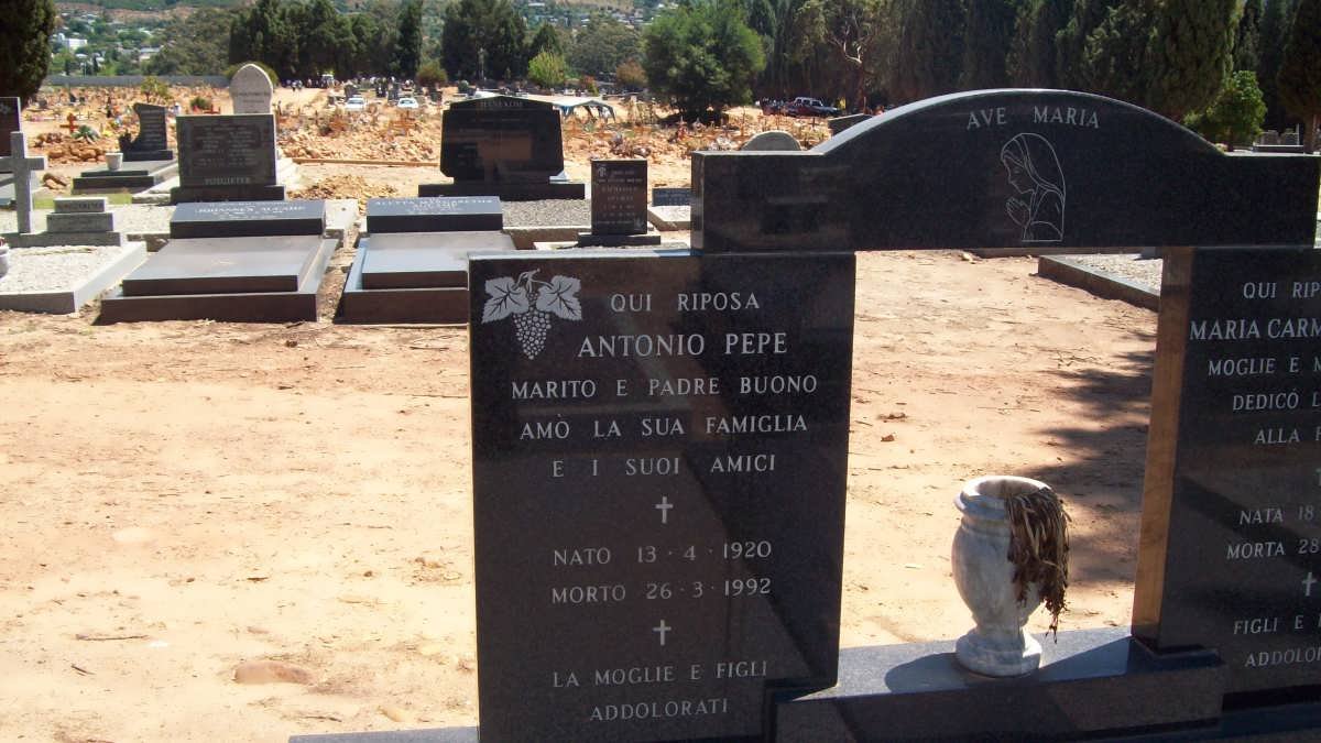 PEPE Antonio 1920-1992 &amp; Maria Carmela 1929-2002