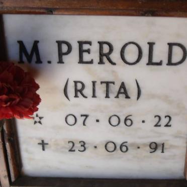 PEROLD M. 1922-1991