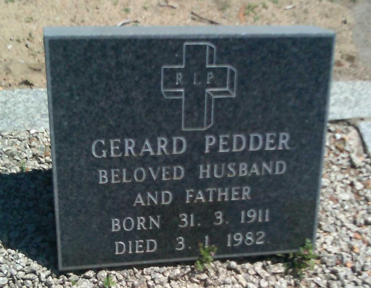 PEDDER Gerard 1911-1982