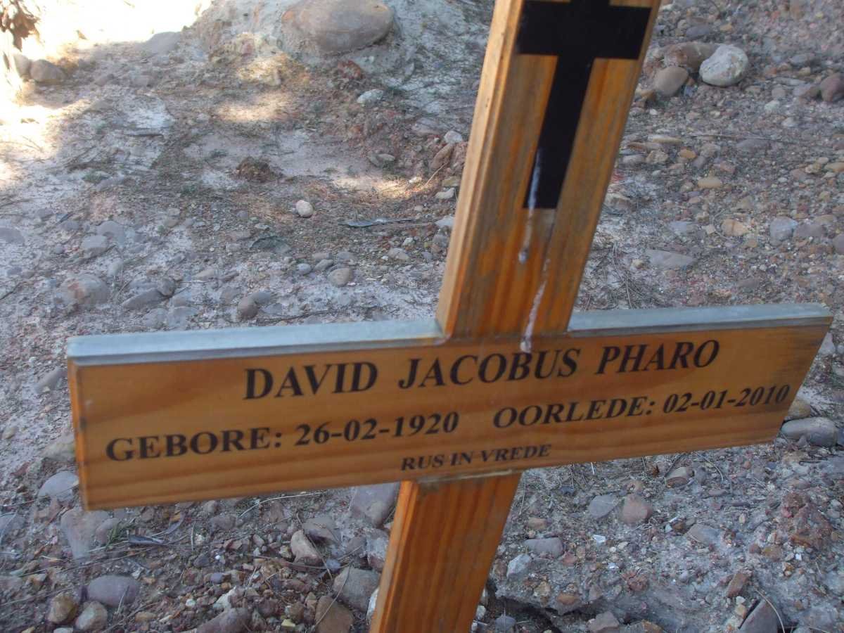 PHARO David Jacobus 1920-2010
