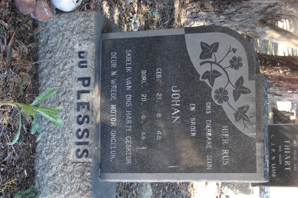 PLESSIS Johan, du 1948-1966