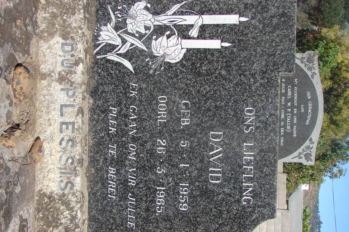 PLESSIS David, du 1959-1965