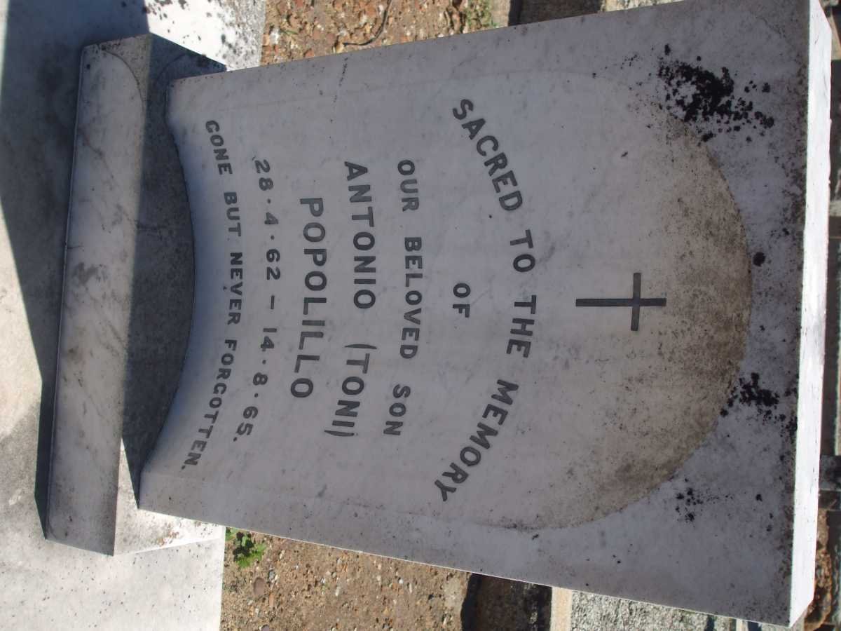 POPOLILLO Antonio 1962-1965