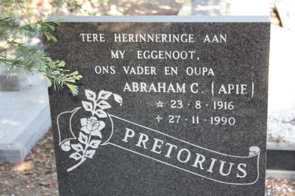 PRETORIUS Abraham C. 1916-1990