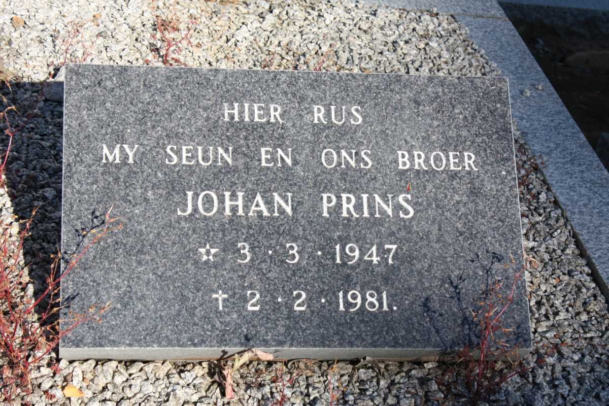 PRINS Johan 1947-1981