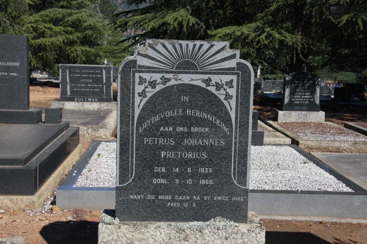 PRETORIUS Petrus Johannes 1933-1968