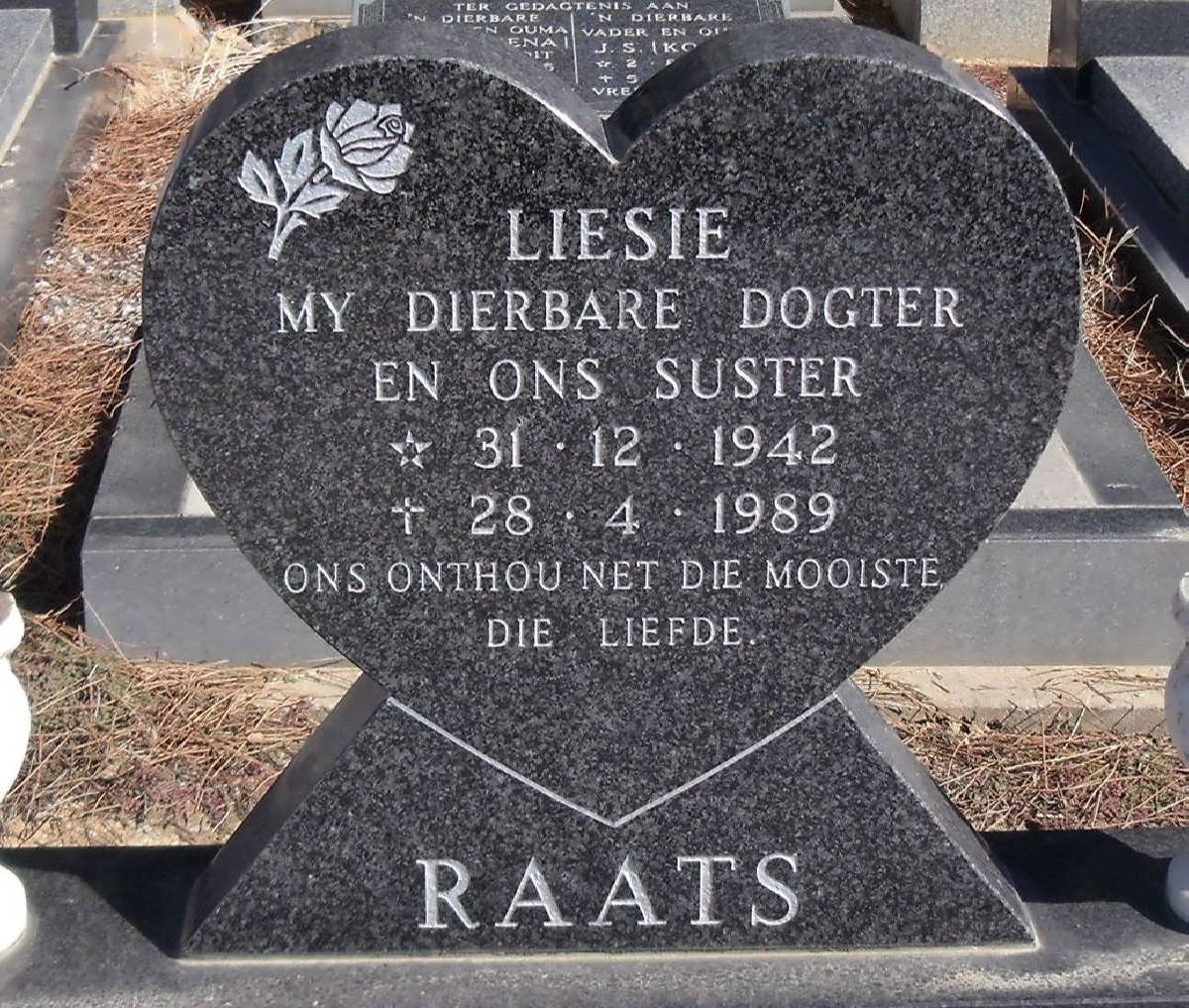 RAATS Liesie 1942-1989