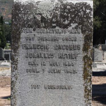 RETIEF Francois Jacobus Johannes 1885-1945