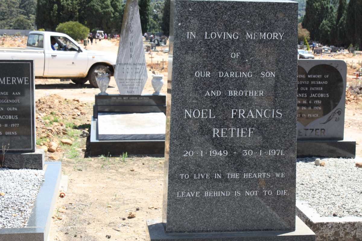 RETIEF Noel Francis 1949-1971