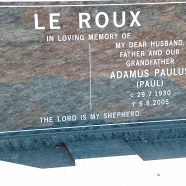 ROUX Adamus Paulus, le 1930-2005