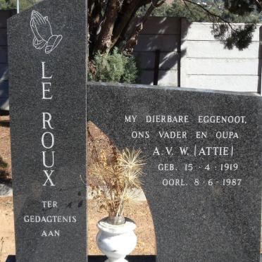 ROUX A.V.W., Le 1919-1987