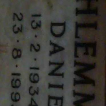 SCHLEMMERT Danie 1934-1995