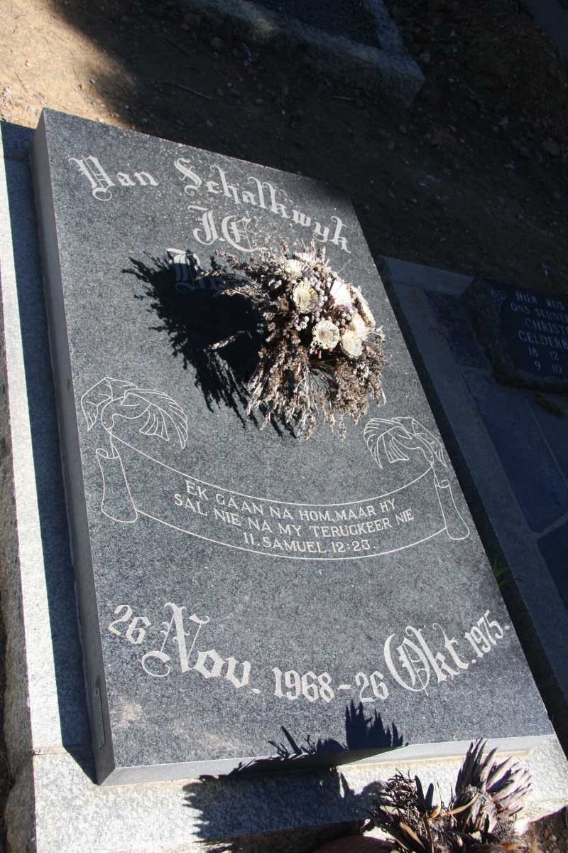 SCHALKWYK J. ?, van 1968-1975