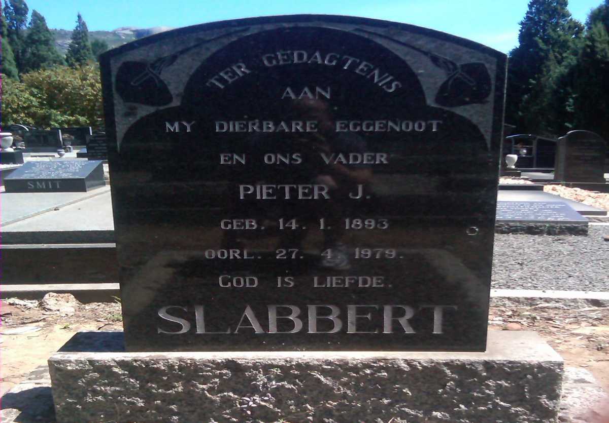 SLABBERT Pieter J. 1893-1979