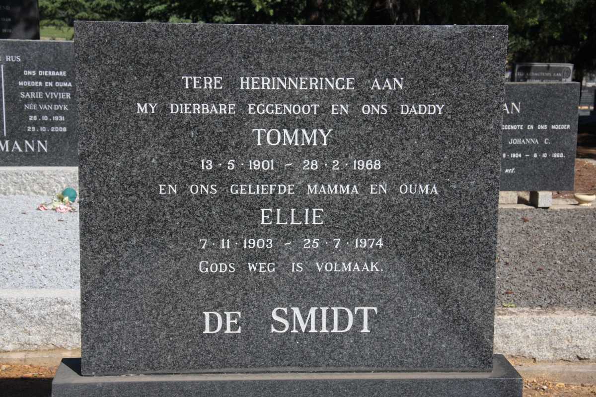 SMIDT Tommy, de 1901-1968 & Ellie 1903-1974