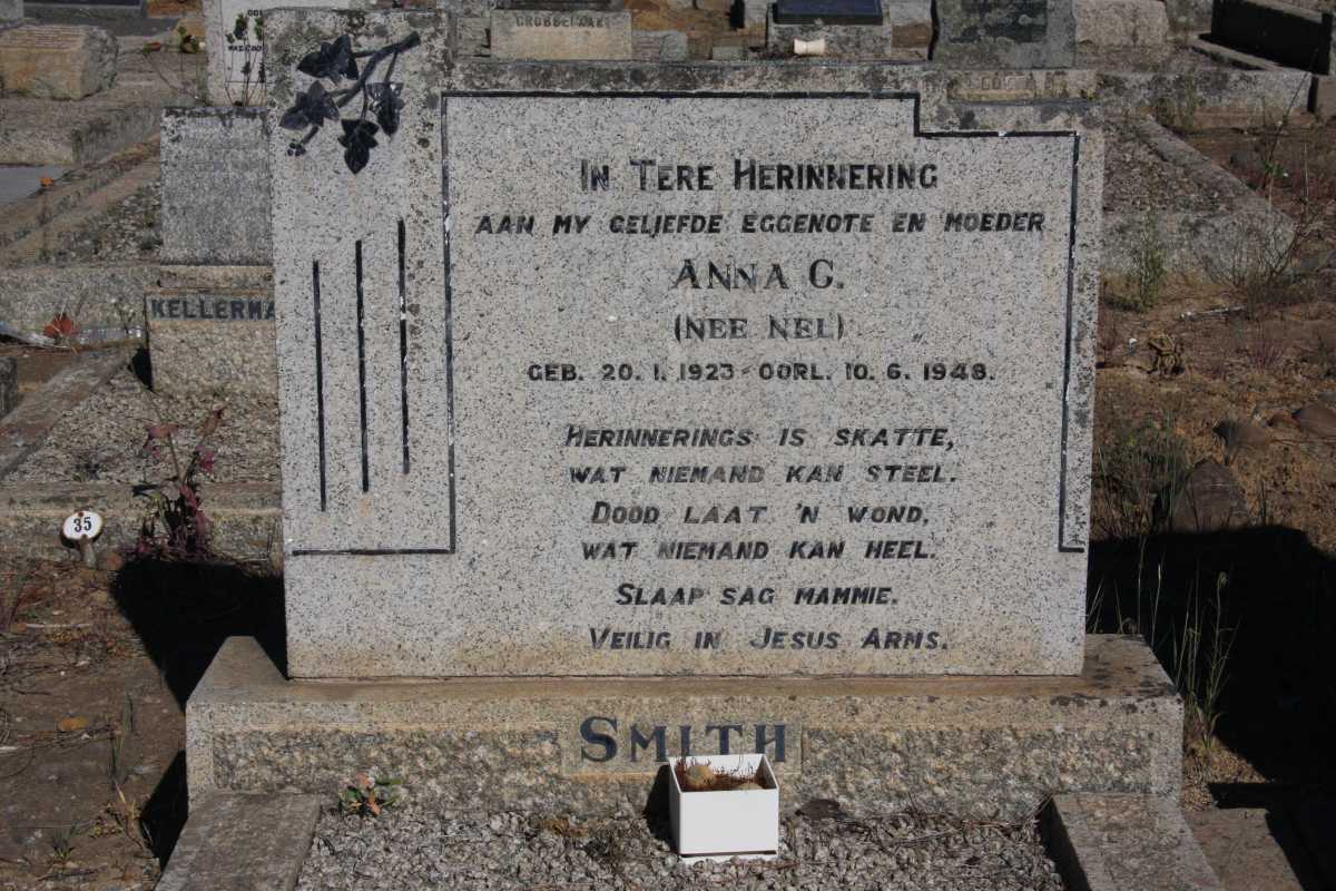 SMITH Anna C. nee NEL 1923-1948