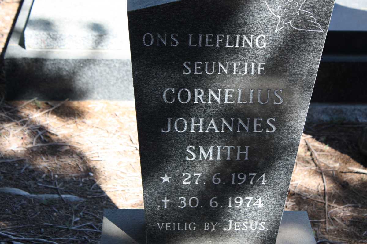 SMITH Cornelius Johannes 1974-1974