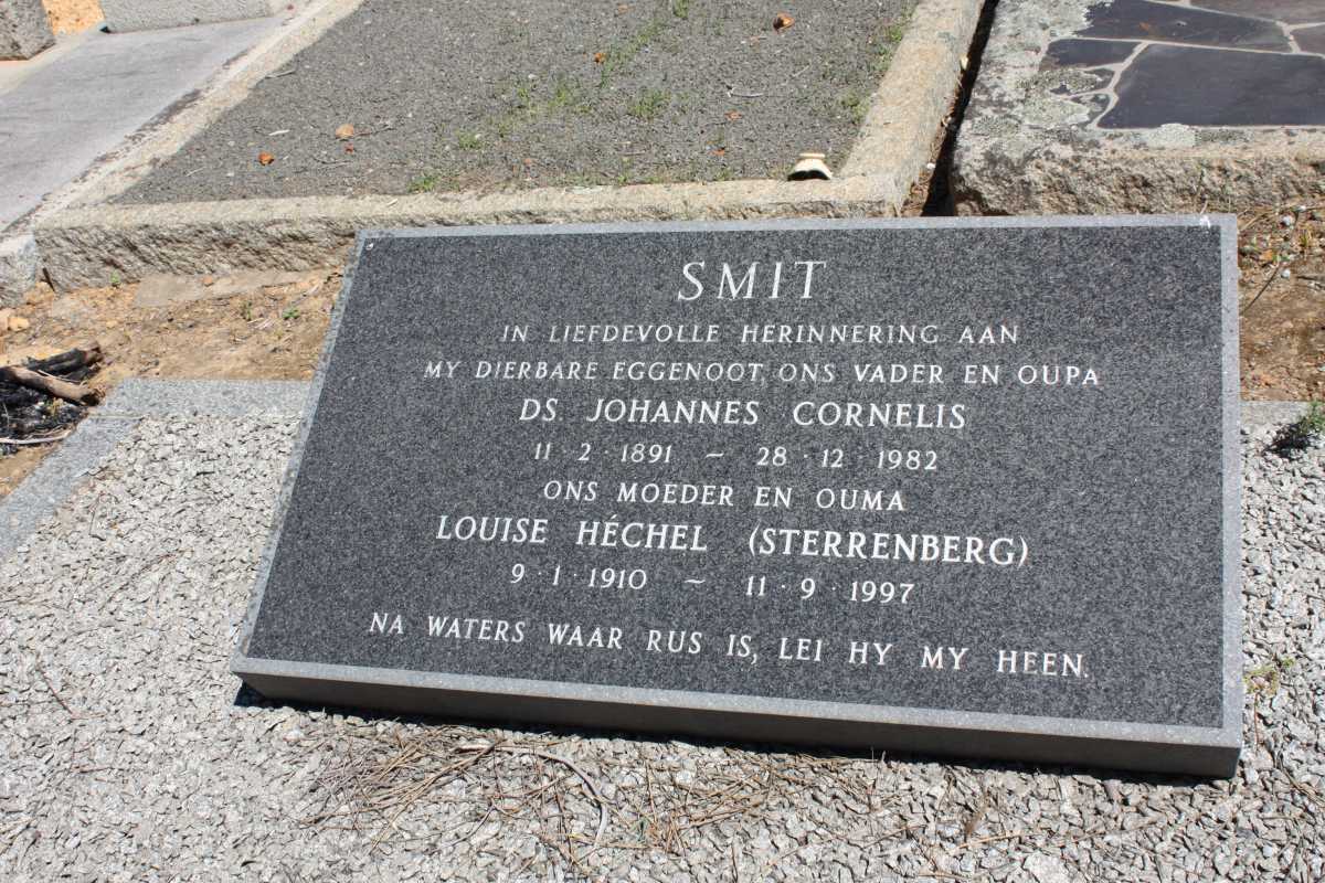 SMIT Johannes Cornelis 1891- 1982 & Louise Hechel STERRENBERG 1910-1997
