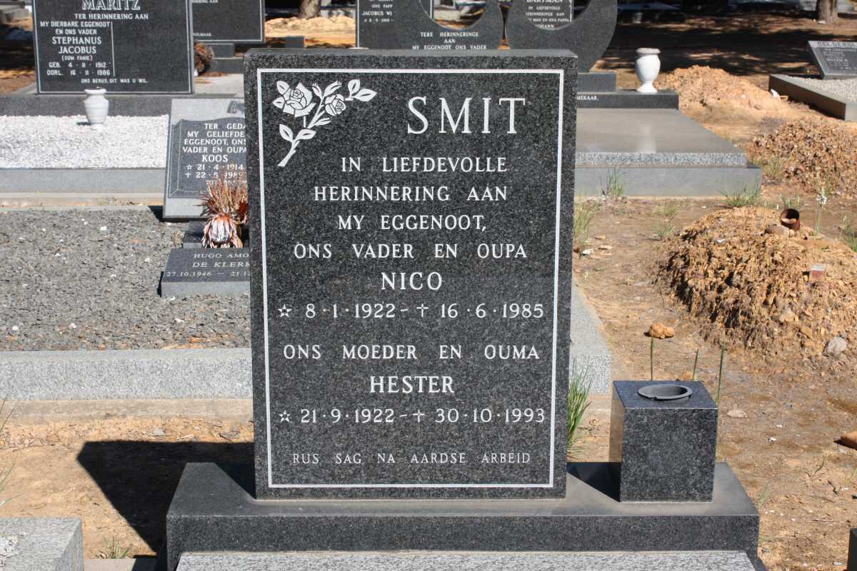 SMIT Nico 1922-1985 & Hester 1922-1993