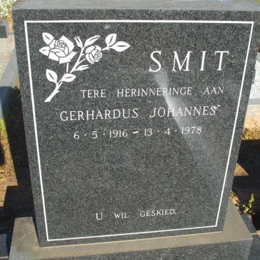 SMIT Gerhardus Johannes 1916-1978