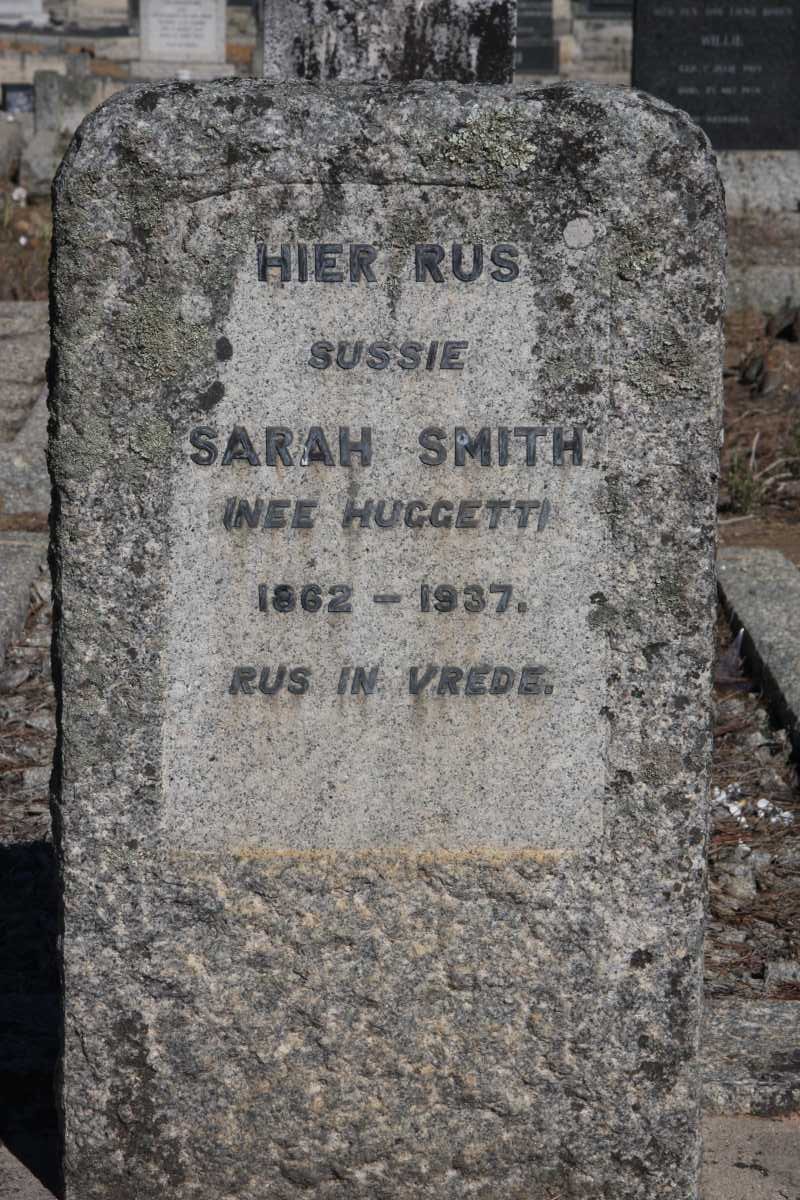 SMITH Sarah nee HUGGETT 1862-1937
