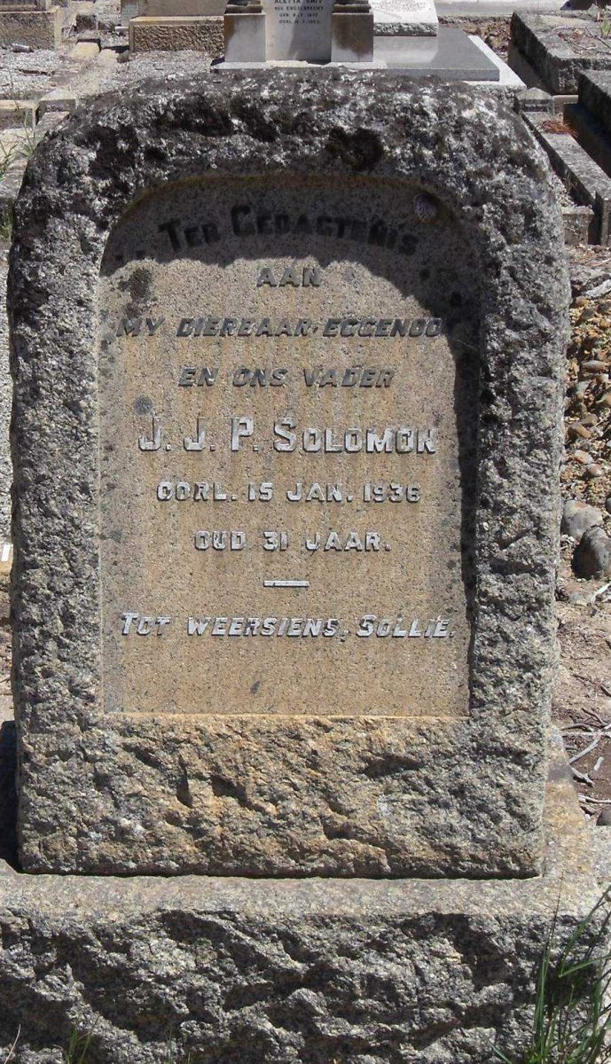 SOLOMON J.J.P. -1936