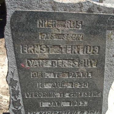 SPUY Ernst Tertius, van der 1950-1953
