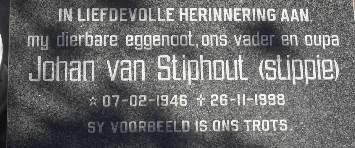 STIPHOUT Johan, van 1946-1998