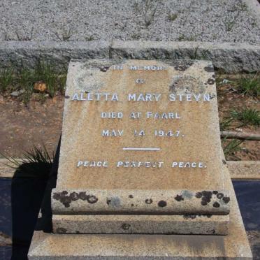 STEYN Aletta Mary -1947