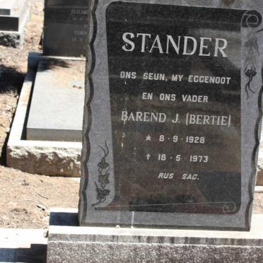 STANDER Barend J. 1928-1973