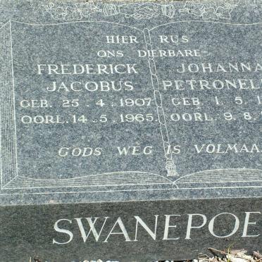 SWANEPOEL Frederick Jacobus 1907-1965 & Johanna Petronella 1912-1980