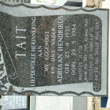 TAIT Adriaan Hendrikus 1935-1984