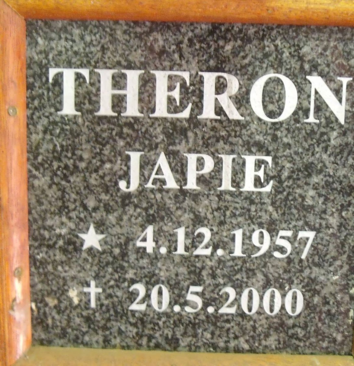 THERON Japie 1957-2000