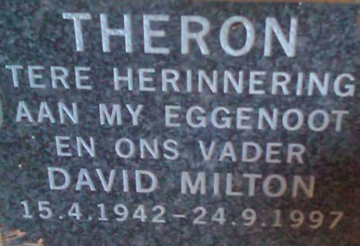 THERON David Milton 1942-1997